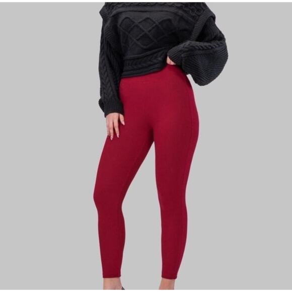 By Egreis High-Waisted Rib-Knit Leggings - Picture 1 of 6